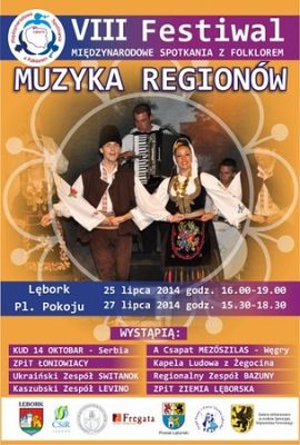 Zapraszamy na Festiwal - Międzynarodowe Spotkania z Folklorem „Muzyka Regionów” !
