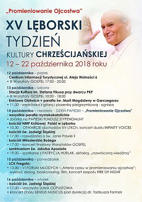 XV Lęborski Tydzień Kultury Chrześcijańkiej ujęty w „Promieniowaniu Ojcostwa”