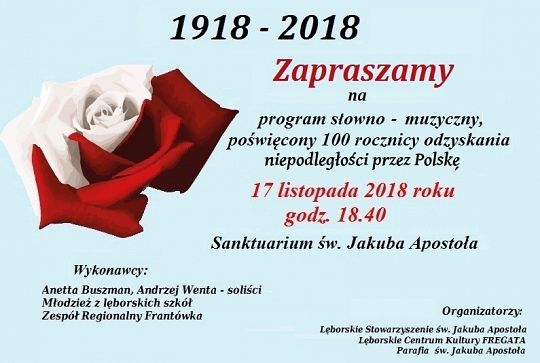 Przyjdź do Sanktuarium na program słowno – muzyczny dotyczący NIEPODLEGŁOŚCI!