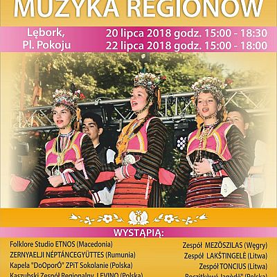 Przyjdź na Muzykę Regionów - Lębork 2018! Zaproszenie!